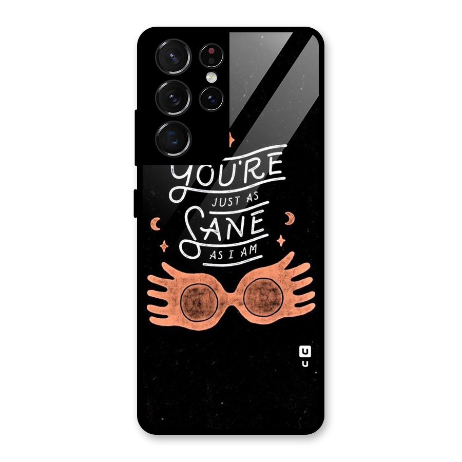 Sane As I Glass Back Case for Galaxy S21 Ultra 5G
