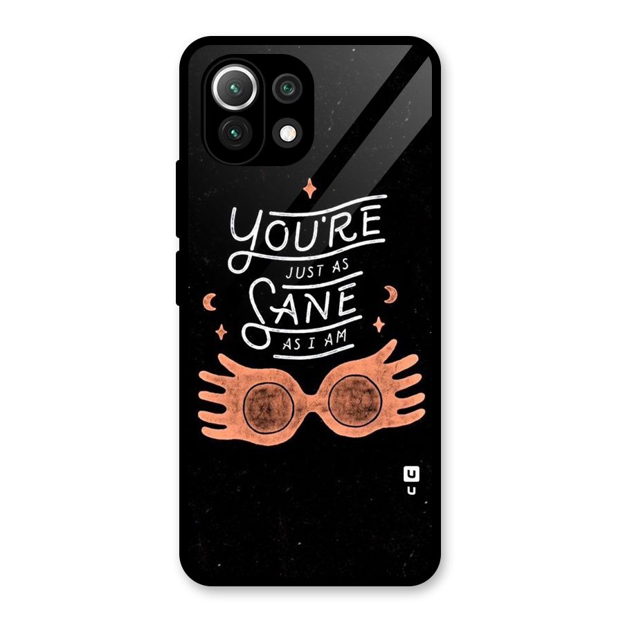 Sane As I Glass Back Case for Mi 11 Lite
