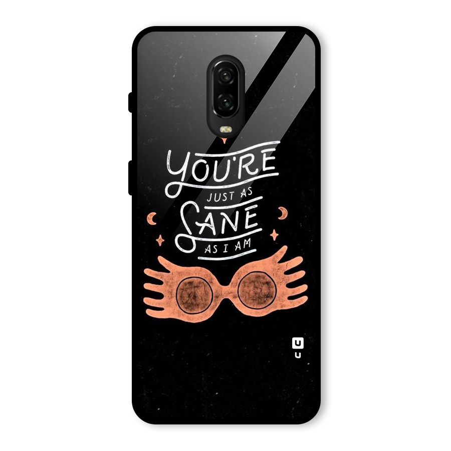 Sane As I Glass Back Case for OnePlus 6T