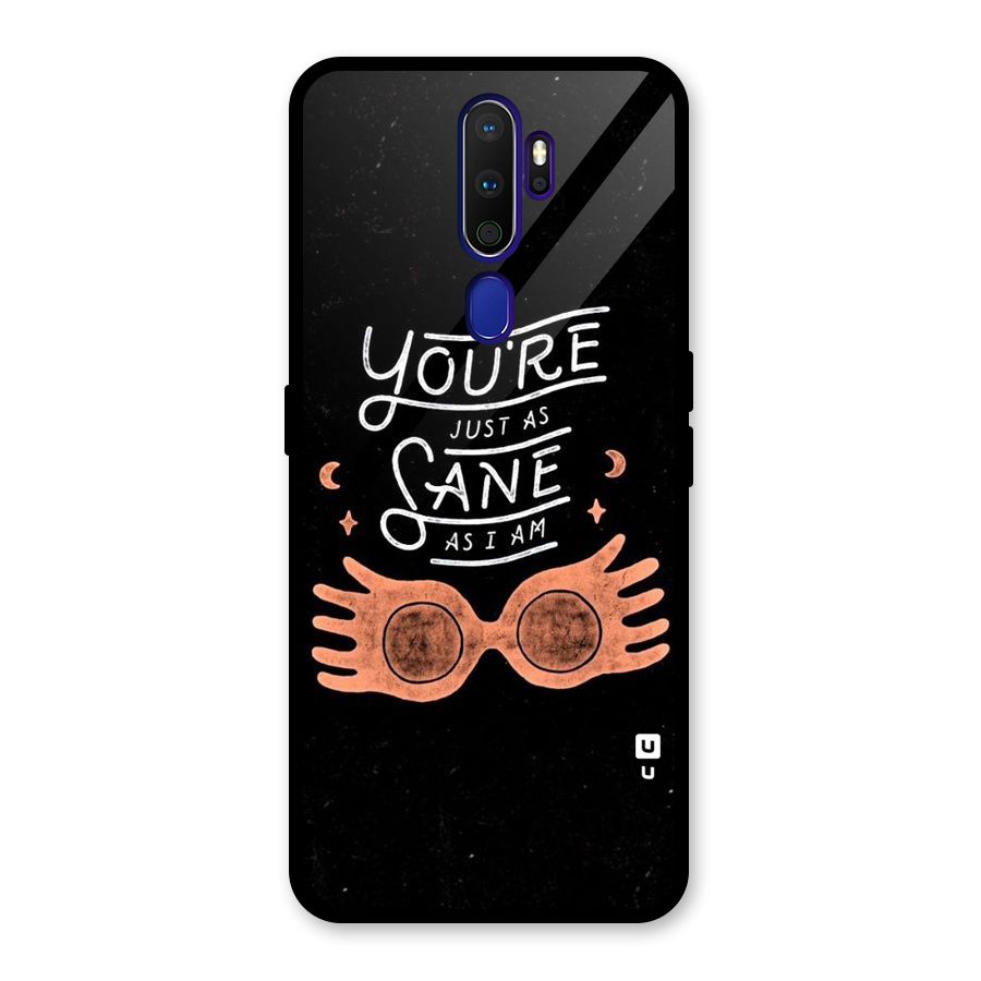 Sane As I Glass Back Case for Oppo A9 (2020)