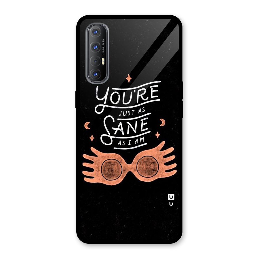 Sane As I Glass Back Case for Oppo Reno3 Pro