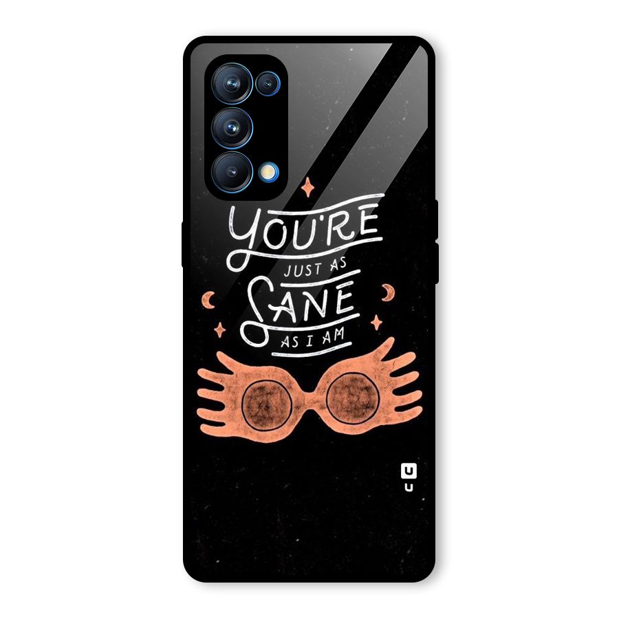 Sane As I Glass Back Case for Oppo Reno5 Pro 5G