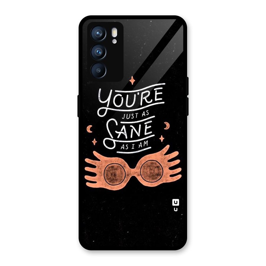 Sane As I Glass Back Case for Oppo Reno6 5G
