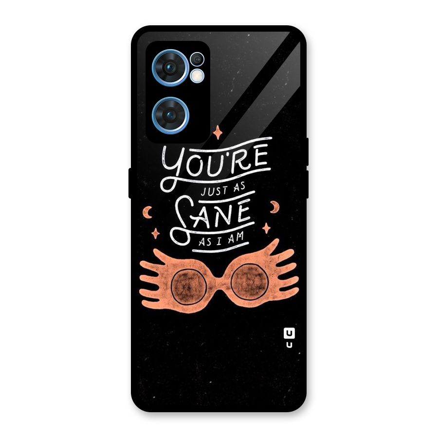 Sane As I Glass Back Case for Oppo Reno7 5G