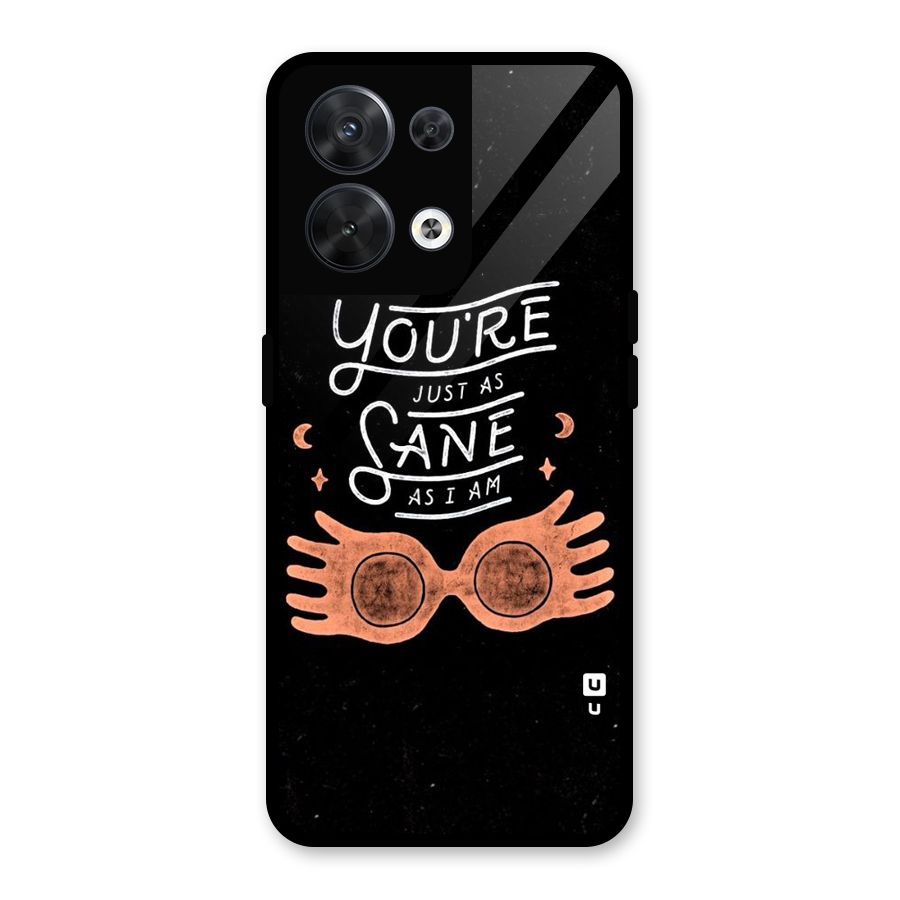 Sane As I Glass Back Case for Oppo Reno8 5G
