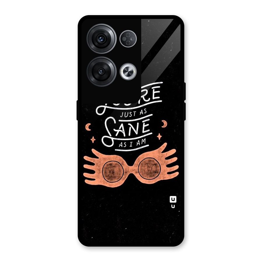 Sane As I Glass Back Case for Oppo Reno8 Pro 5G