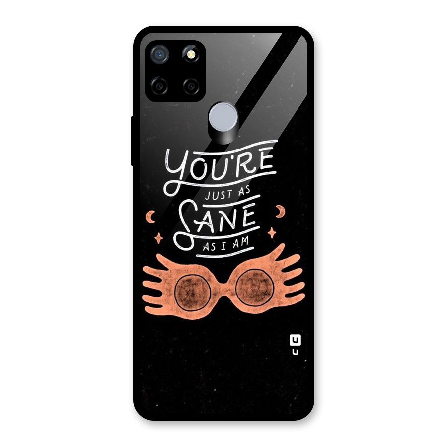 Sane As I Glass Back Case for Realme Narzo 20