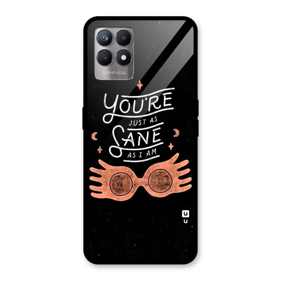 Sane As I Glass Back Case for Realme Narzo 50