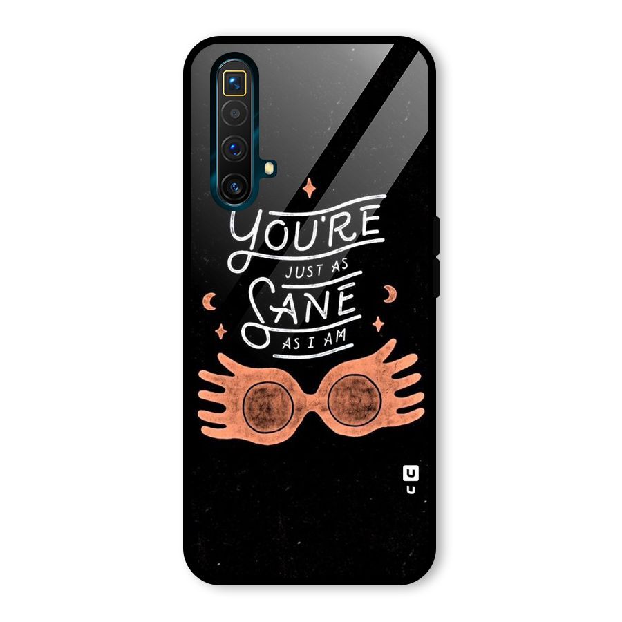 Sane As I Glass Back Case for Realme X3 SuperZoom
