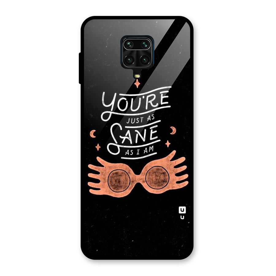 Sane As I Glass Back Case for Redmi Note 9 Pro Max