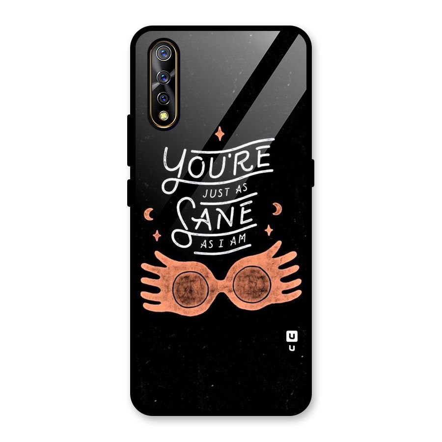 Sane As I Glass Back Case for Vivo S1