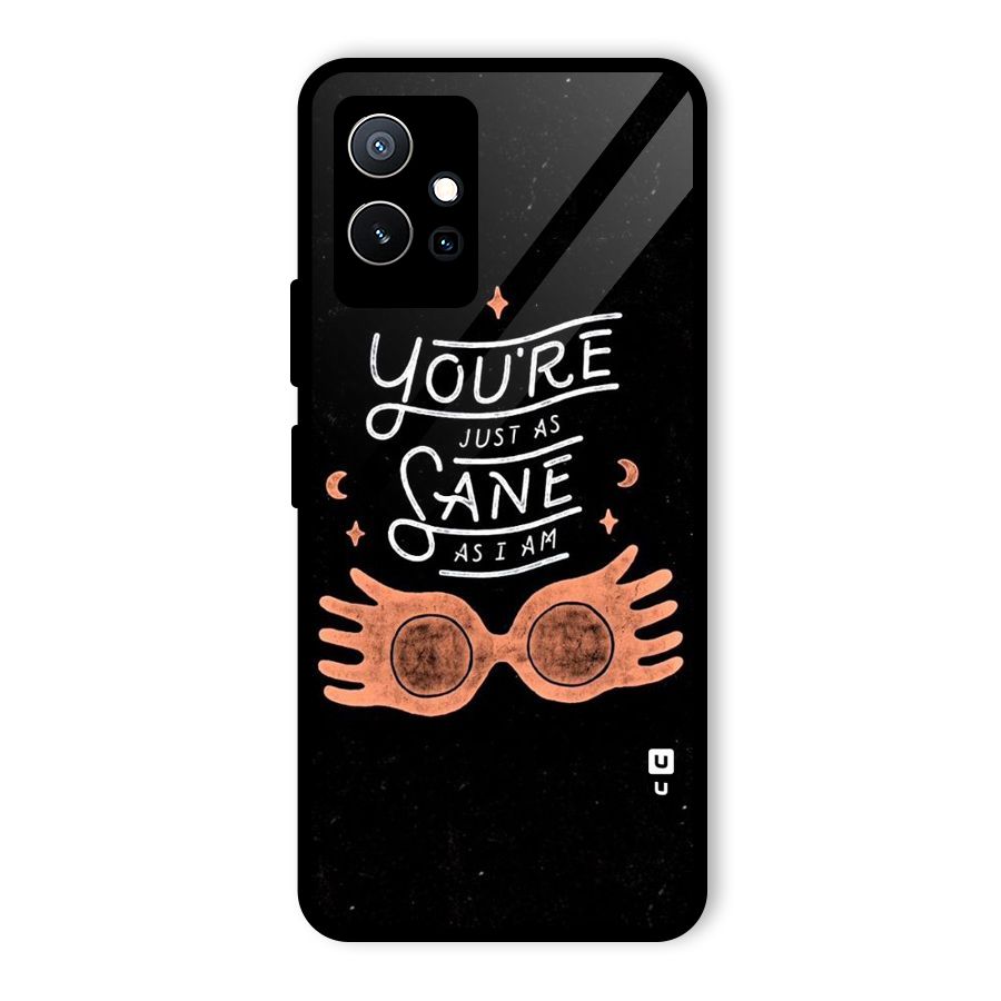 Sane As I Glass Back Case for Vivo T1 5G