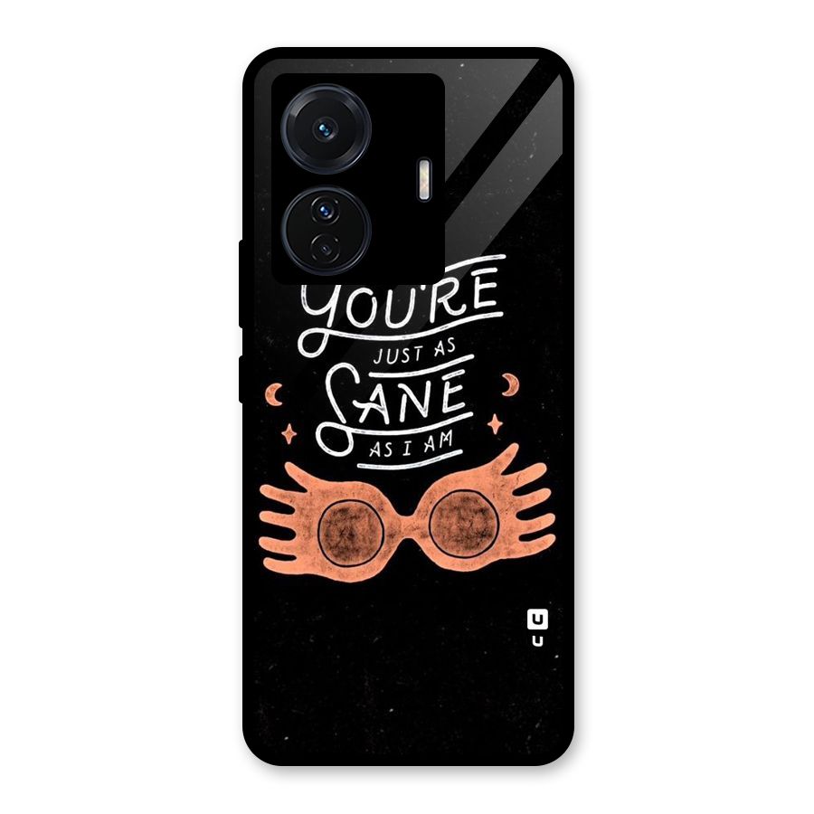 Sane As I Glass Back Case for Vivo T1 Pro
