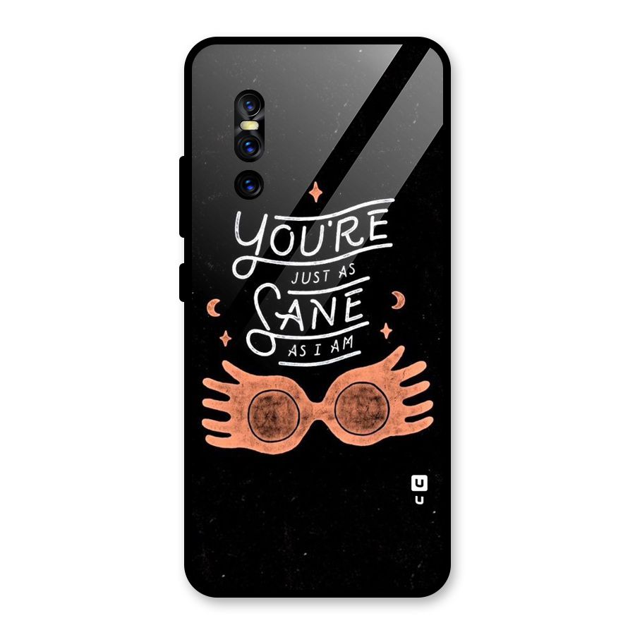 Sane As I Glass Back Case for Vivo V15 Pro