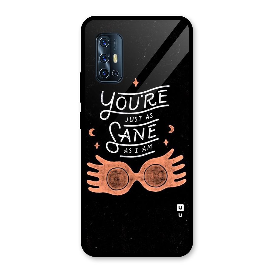 Sane As I Glass Back Case for Vivo V17