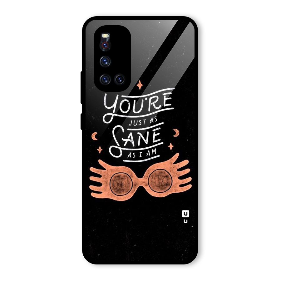 Sane As I Glass Back Case for Vivo V19