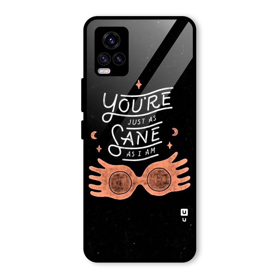 Sane As I Glass Back Case for Vivo V20