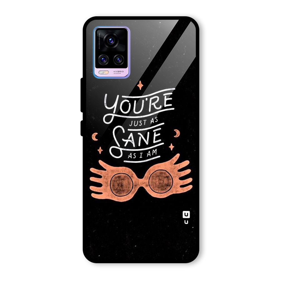 Sane As I Glass Back Case for Vivo V20 Pro