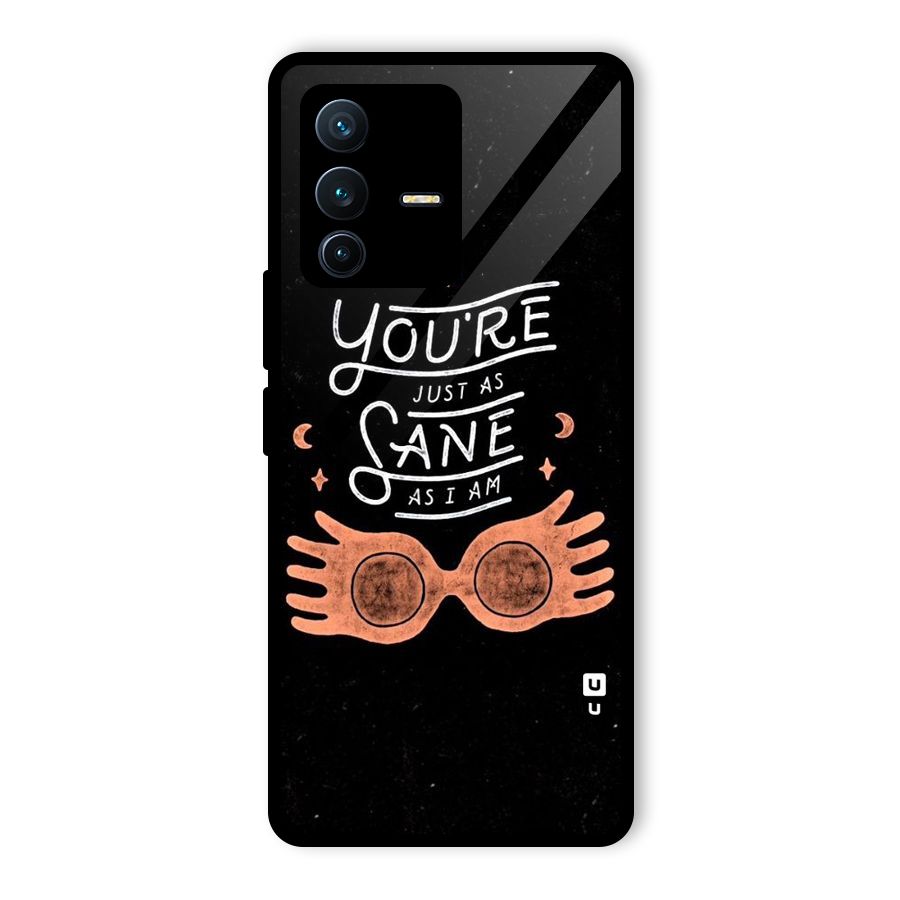 Sane As I Glass Back Case for Vivo V23 Pro