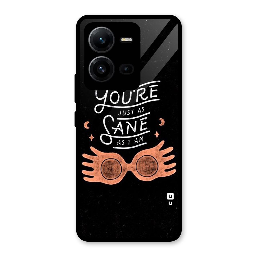 Sane As I Glass Back Case for Vivo V25