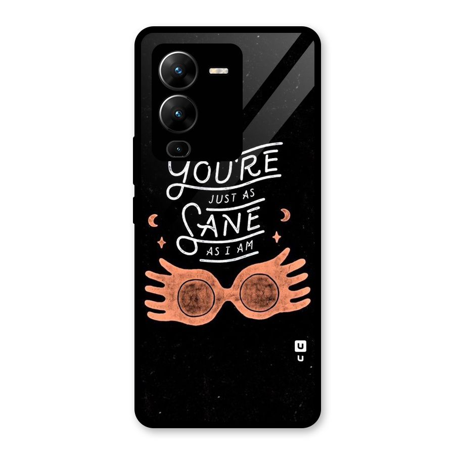 Sane As I Glass Back Case for Vivo V25 Pro