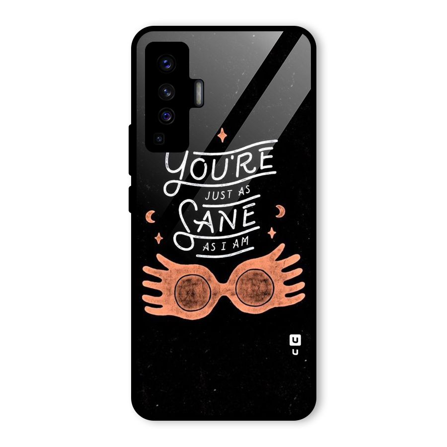 Sane As I Glass Back Case for Vivo X50