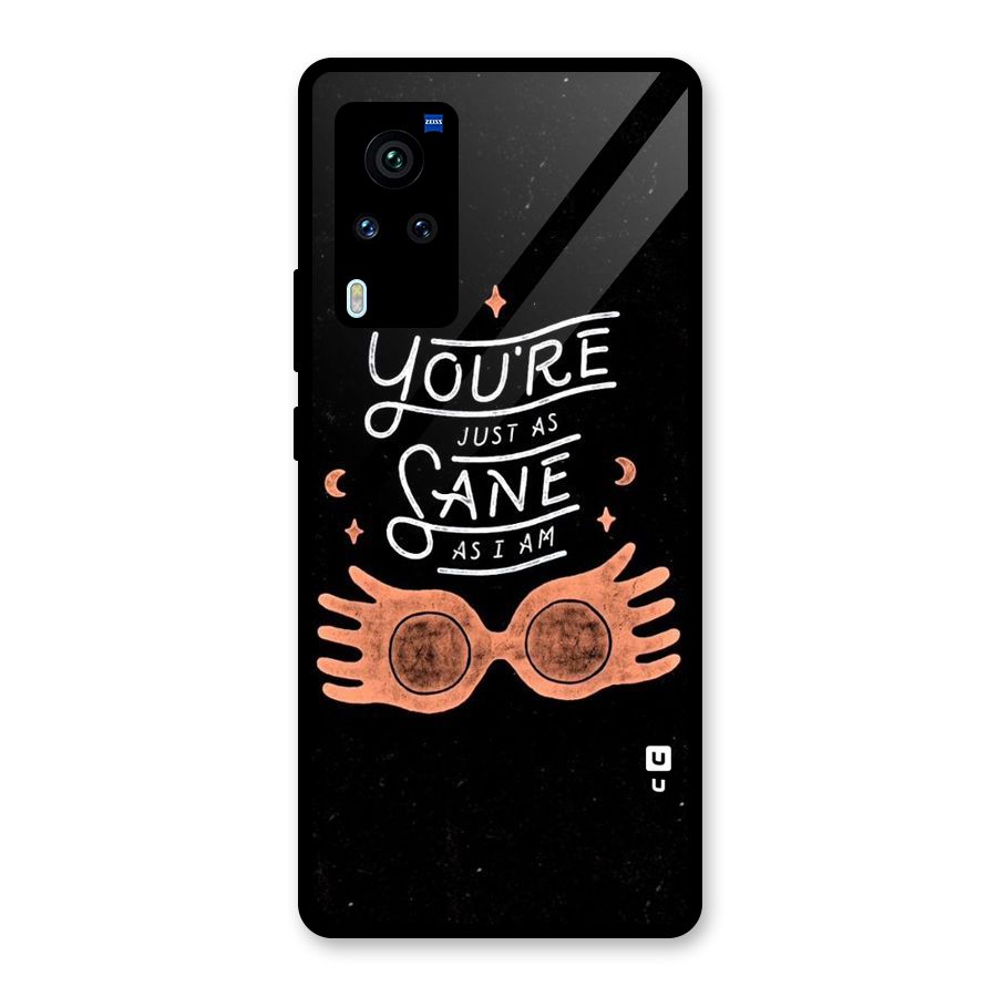 Sane As I Glass Back Case for Vivo X60 Pro