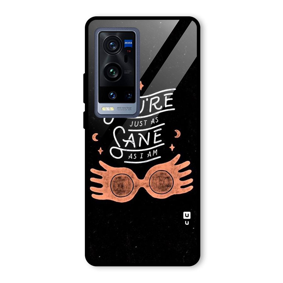 Sane As I Glass Back Case for Vivo X60 Pro Plus