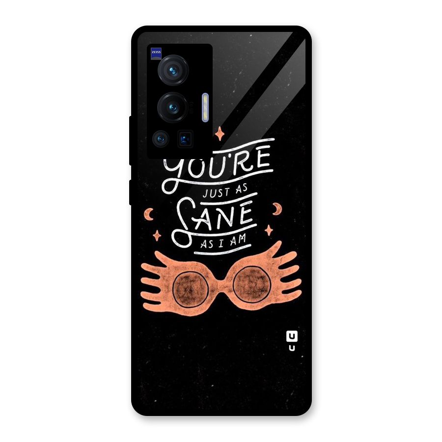 Sane As I Glass Back Case for Vivo X70 Pro