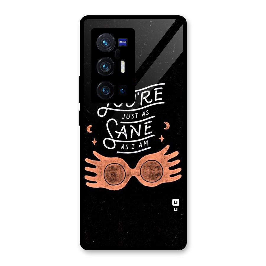 Sane As I Glass Back Case for Vivo X70 Pro Plus