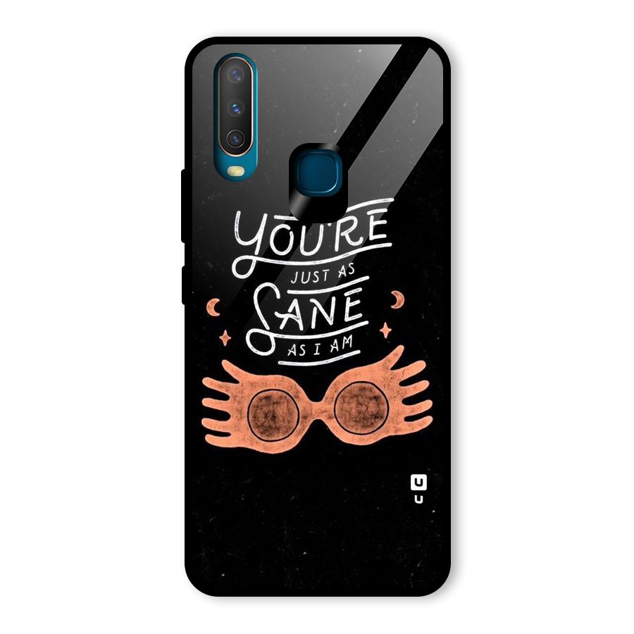 Sane As I Glass Back Case for Vivo Y12