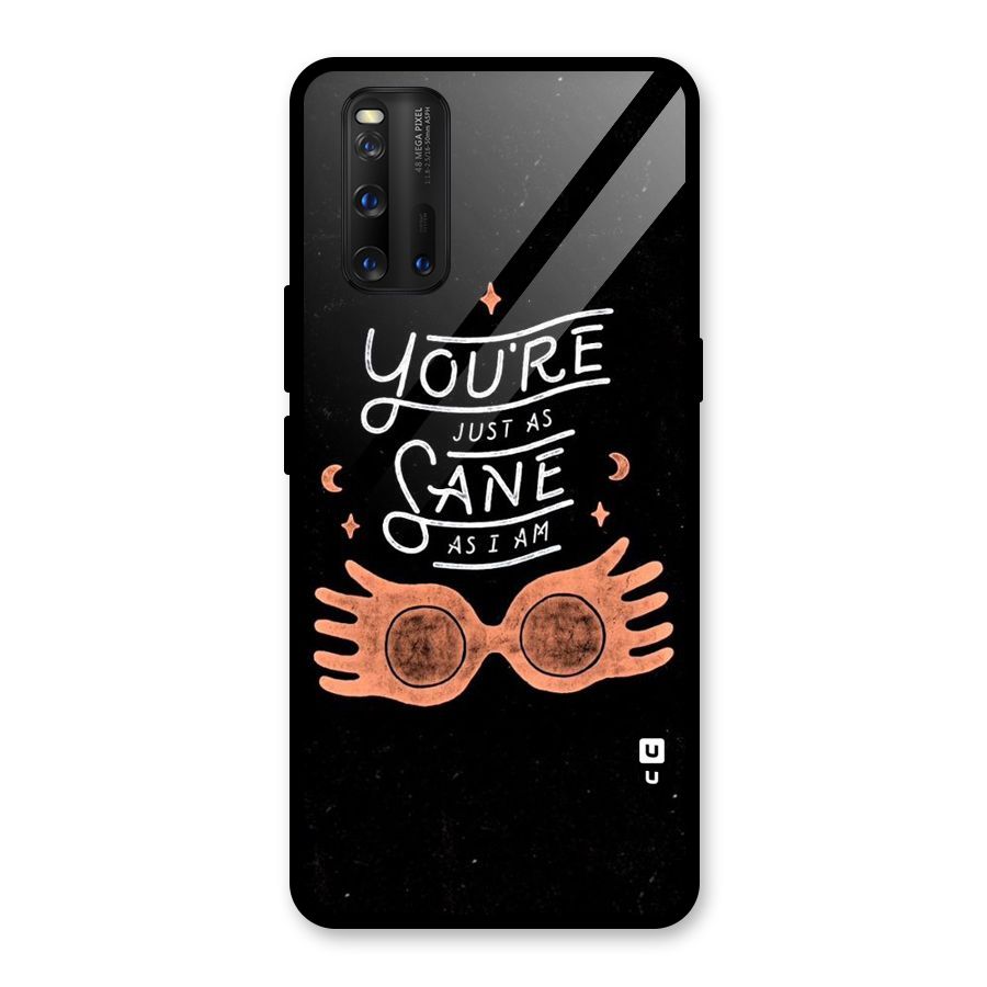 Sane As I Glass Back Case for Vivo iQOO 3
