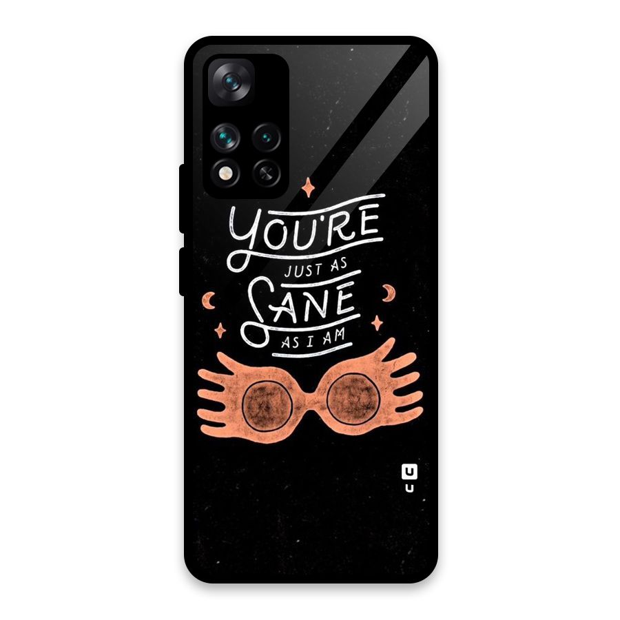 Sane As I Glass Back Case for Xiaomi 11i HyperCharge 5G