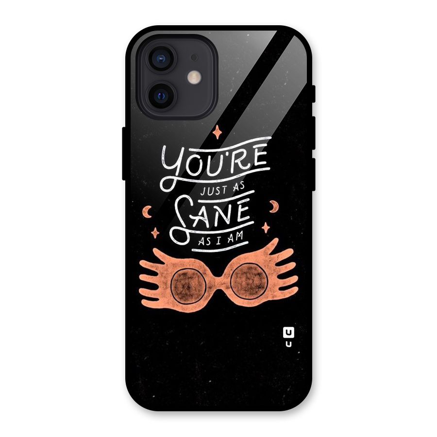 Sane As I Glass Back Case for iPhone 12