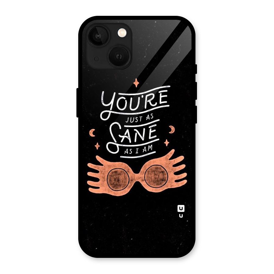 Sane As I Glass Back Case for iPhone 13