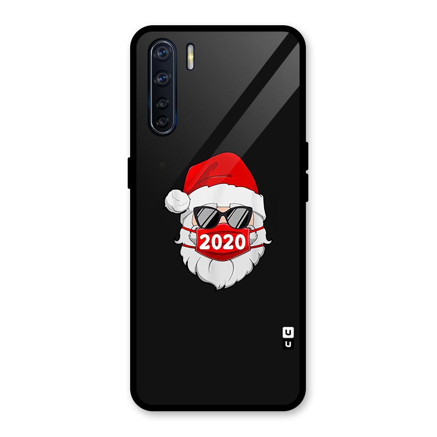 Santa 2020 Glass Back Case for Oppo F15