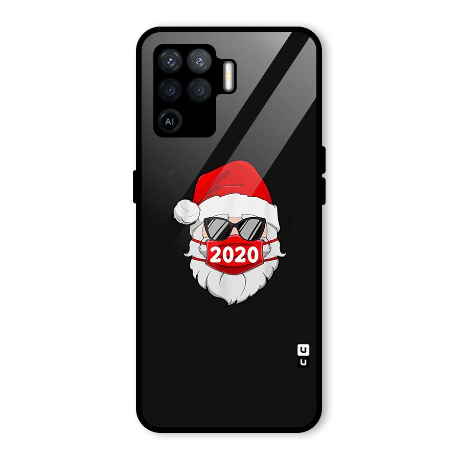 Santa 2020 Glass Back Case for Oppo F19 Pro