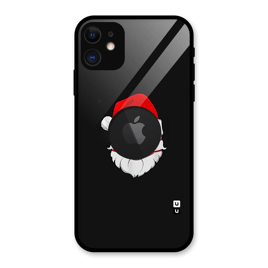 Santa 2020 Glass Back Case for iPhone 11 Logo Cut