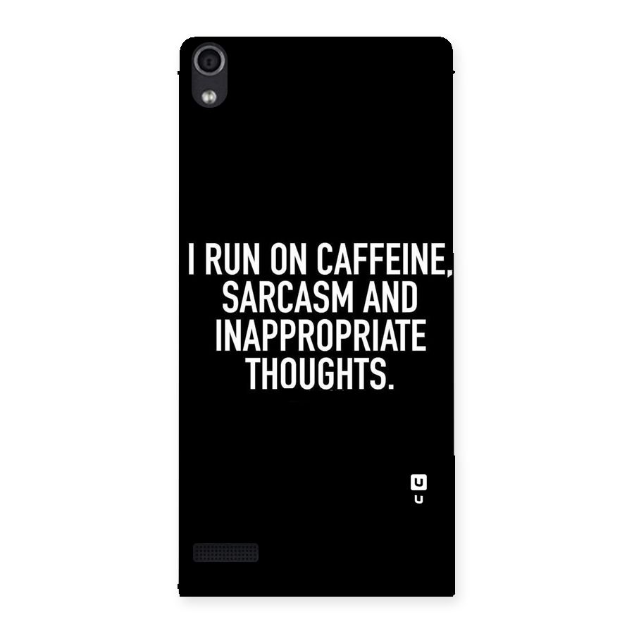 Sarcasm And Caffeine Back Case for Ascend P6
