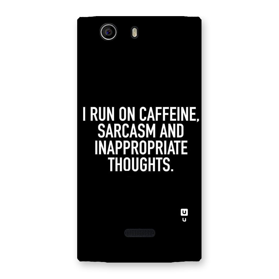 Sarcasm And Caffeine Back Case for Canvas Nitro 2 E311