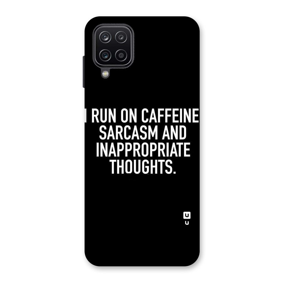 Sarcasm And Caffeine Back Case for Galaxy A12