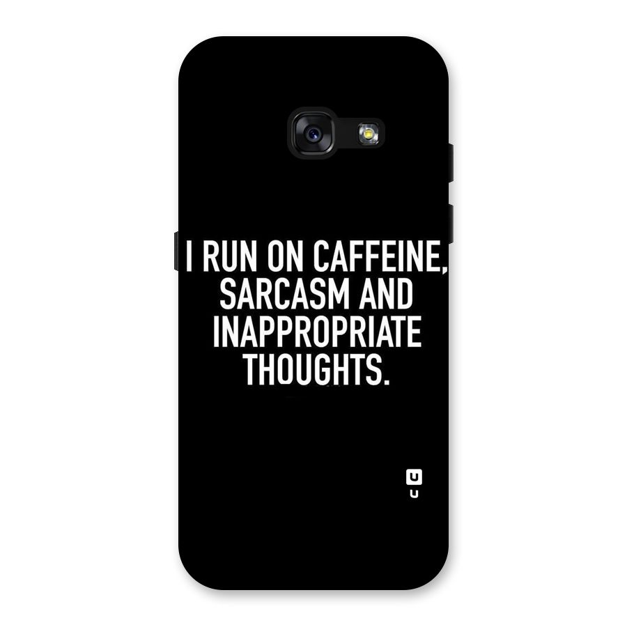 Sarcasm And Caffeine Back Case for Galaxy A3 (2017)