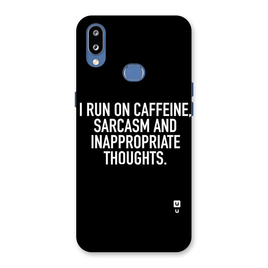 Sarcasm And Caffeine Back Case for Galaxy M01s