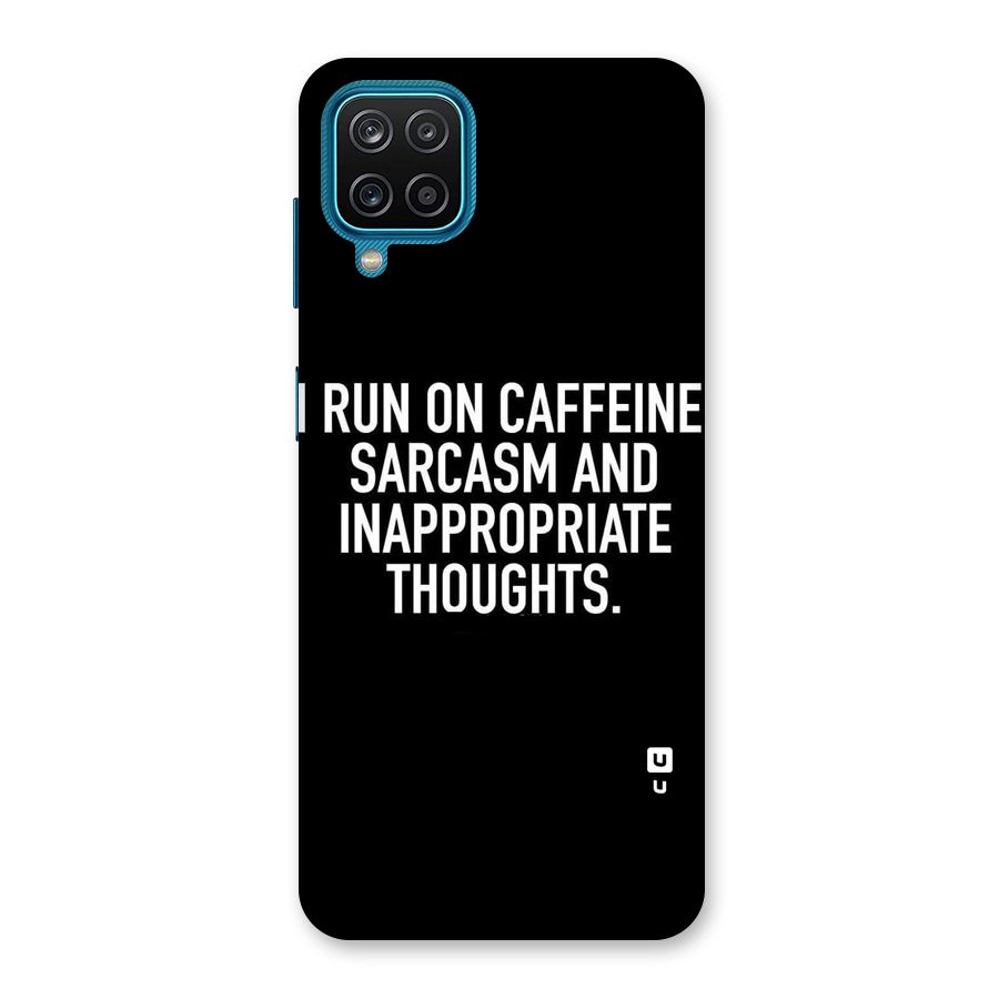Sarcasm And Caffeine Back Case for Galaxy M12