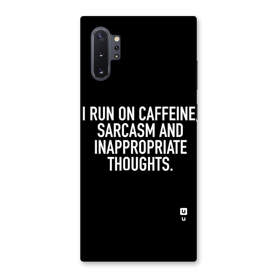 Sarcasm And Caffeine Back Case for Galaxy Note 10 Plus
