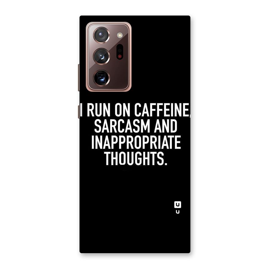 Sarcasm And Caffeine Back Case for Galaxy Note 20 Ultra