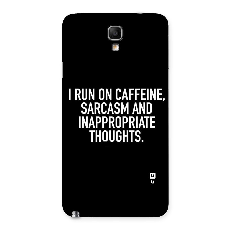 Sarcasm And Caffeine Back Case for Galaxy Note 3 Neo