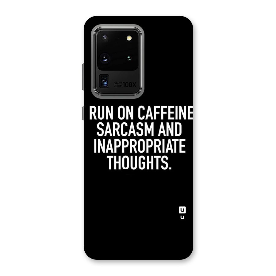 Sarcasm And Caffeine Back Case for Galaxy S20 Ultra