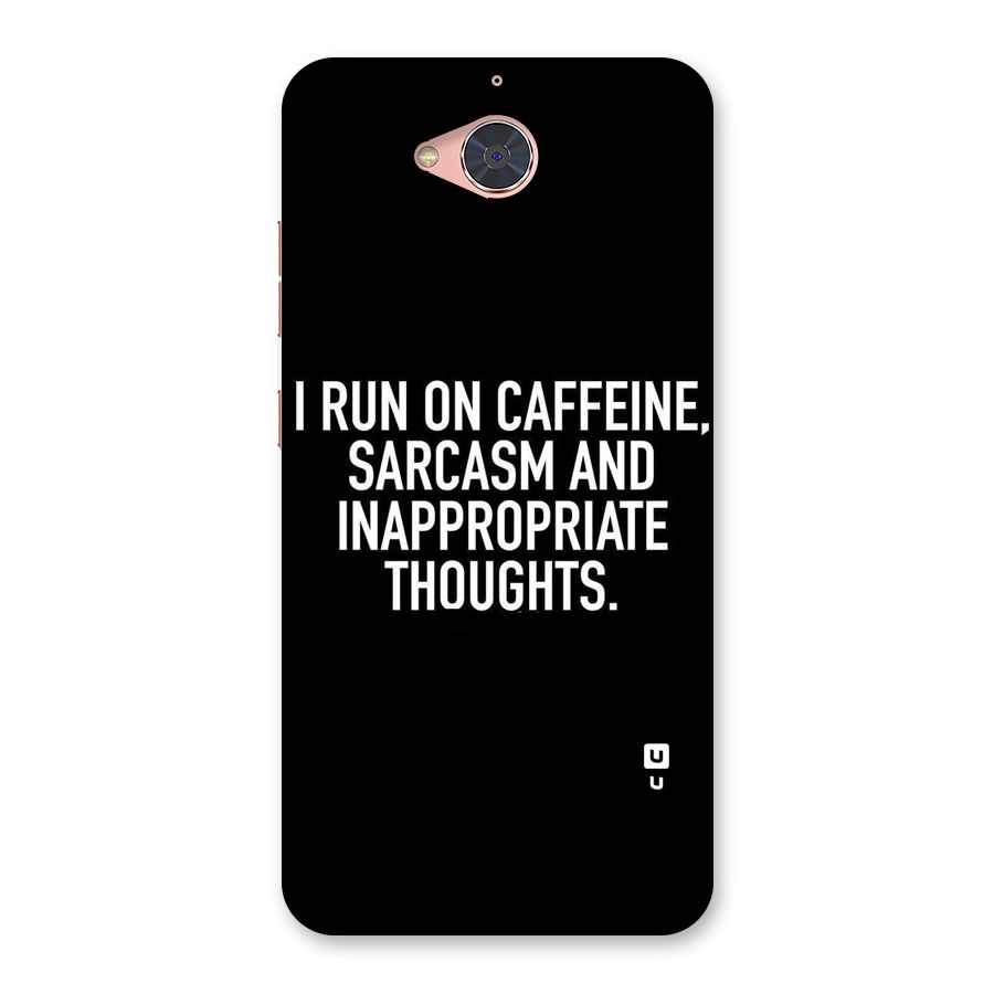 Sarcasm And Caffeine Back Case for Gionee S6 Pro