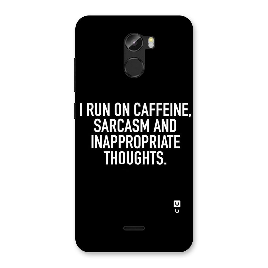 Sarcasm And Caffeine Back Case for Gionee X1